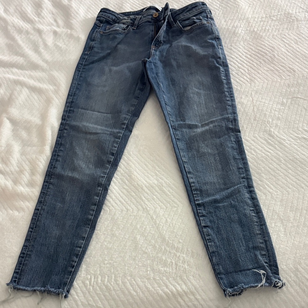 Zara Dark Blue Ankle Jeans